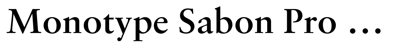 Monotype Sabon Pro Semi Bold